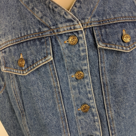 VINTAGE Bushwacker Denim Vest Sz S - Picture 14 of 15